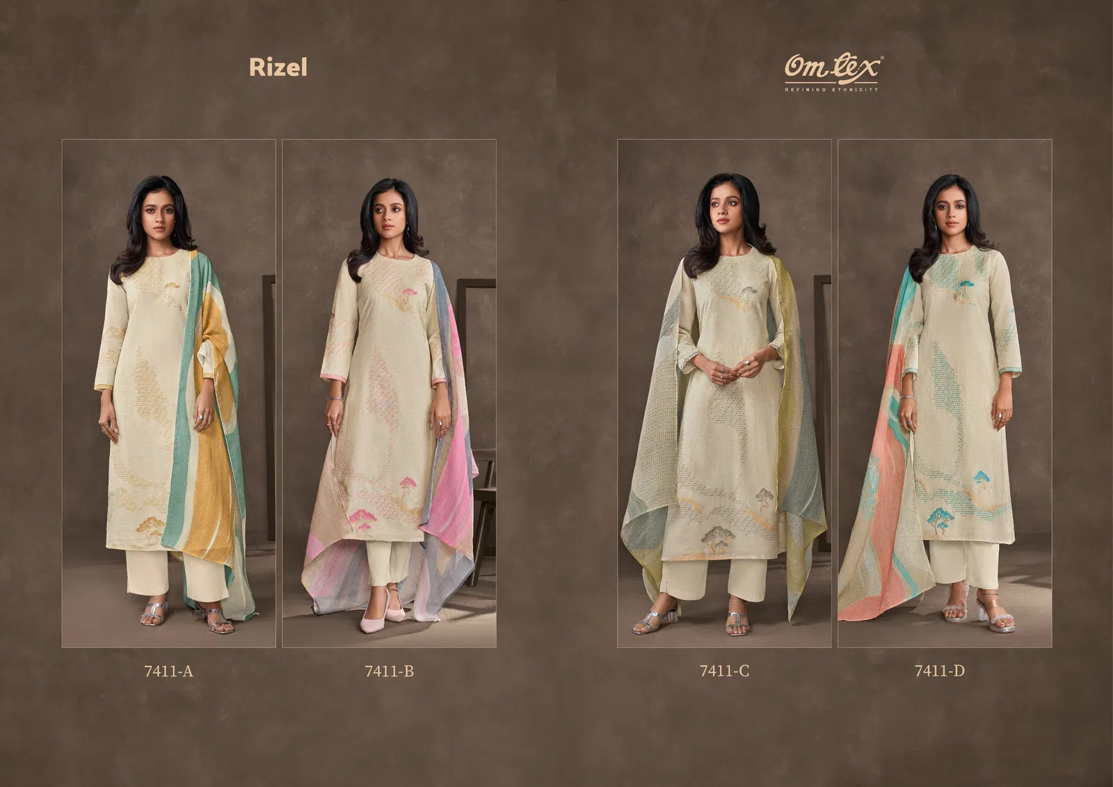 Rizel By Omtex Cotton Silk Desginer Salwar Kameez Wholesale Price In Surat